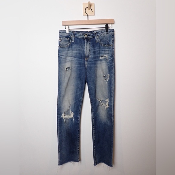 AG Adriano Goldschmied Jeans The Phoebe Vintage High-Rise Taper Leg size 28R - Picture 1 of 16
